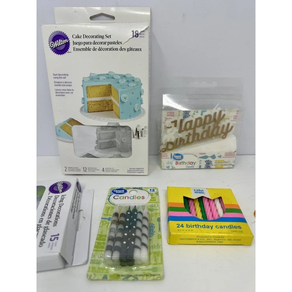 Wilton Cake Decorating Set, Icing Decoration, Three Packs of Candles A0